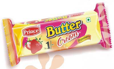 Strawberry Flavour Butter Cream Biscuits