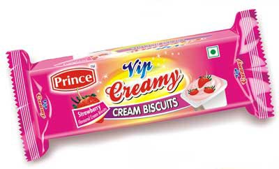 Strawberry  Flavour VIP Creamy Biscuits