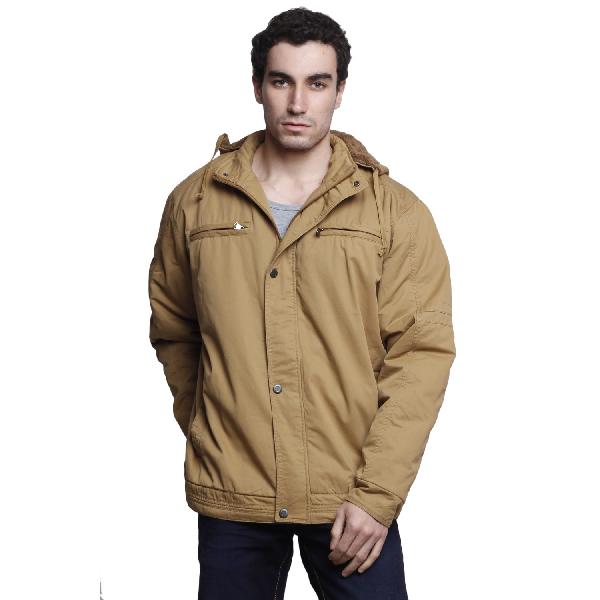 MSG Beige Solid Casual Jackets