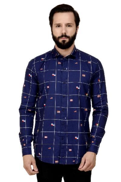 MSG BLUE PRINTED SHIRT