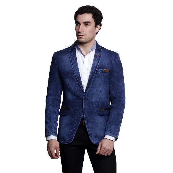 MSG Blue Solid Party Blazers