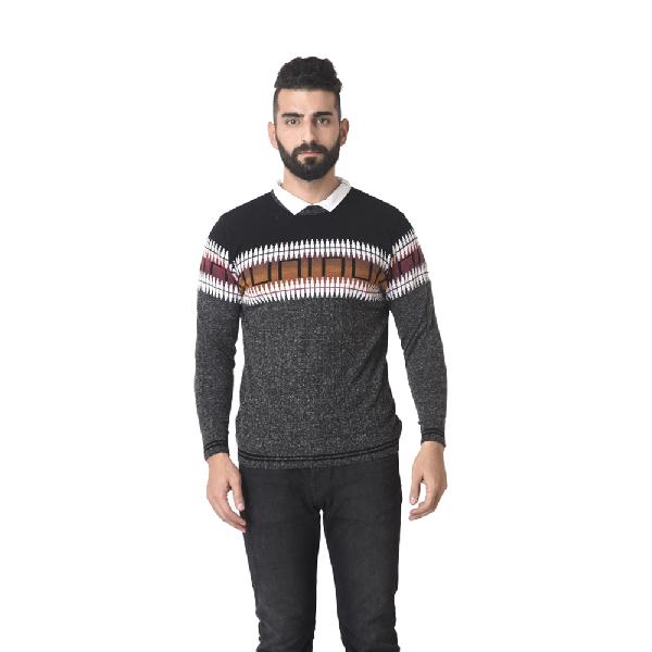 MSG Grey Round Neck Sweater