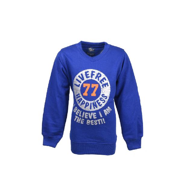 MSG Royal Blue Round Neck Sweatshirt For Boy Kids