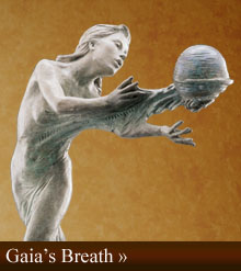 GAIA'S BREATH human sculpture