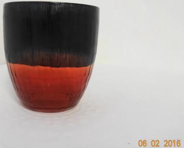 GIN 1054 Black Orange Flower Vase
