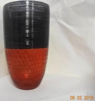 Black Orange Flower Vase GIN 1056, Width : 8.25