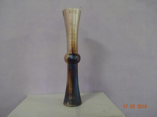 GIN 1555 Large Glass Flower Vase, Width : 7.25