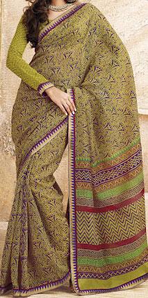 Cotton Net Saree