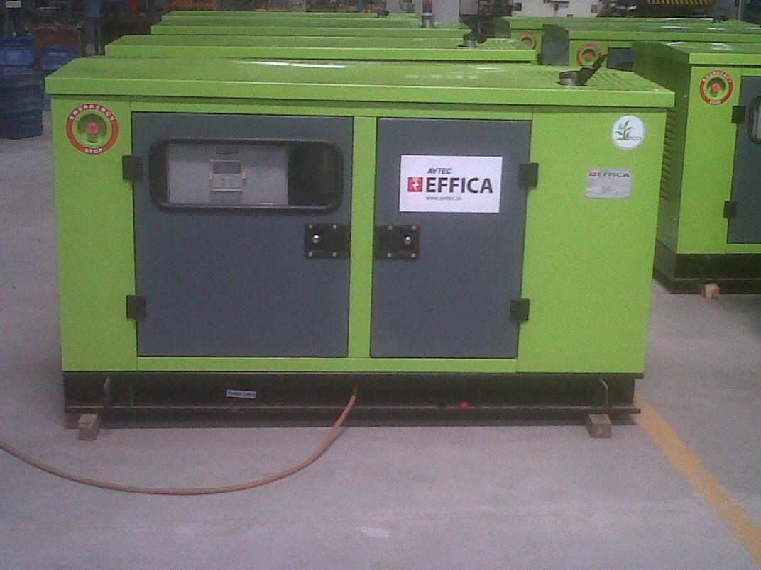 25 KVA Gas Generator, Color : Green