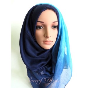 Blue Ombre scarf