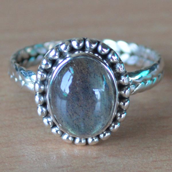 3gm Labradorite Gemstone 925 Sterling Silver Ring