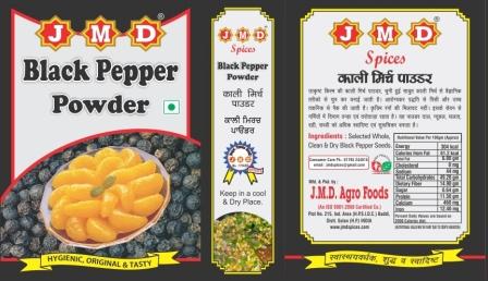 Jmd Black Pepper Powder, Packaging Type : Paper Box