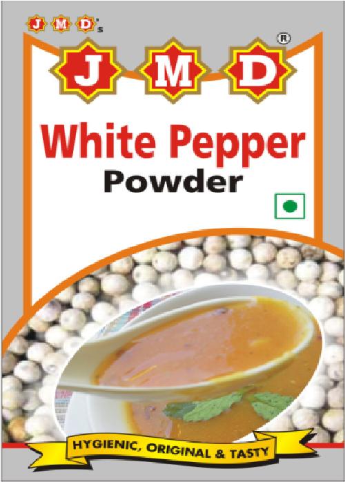 Jmd White Pepper Powder 100 GMS, for Cooking, Spices, Food Medicine, Packaging Type : Plastic Pouch