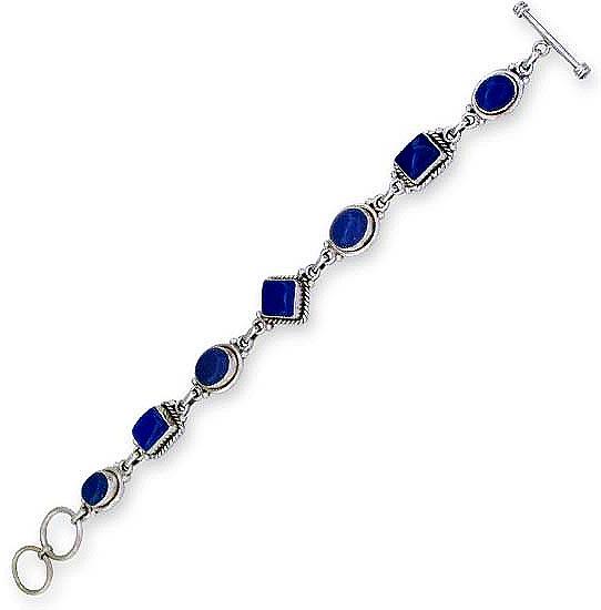 Silver Gemstone Bracelet Sgb-018