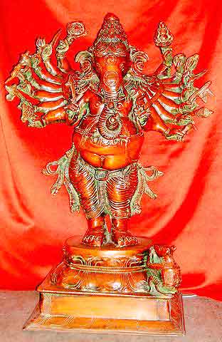 Brass Ganesh Standing statue