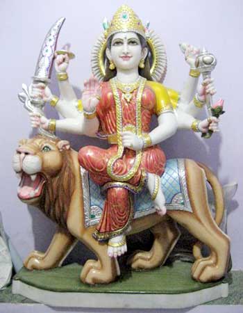 Durga Maa Marble Statues - 02