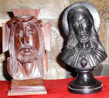 Wooden Christian Busts