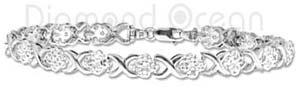 Platinum Diamond Bracelets - MGBR00074