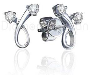 Platinum Diamonds Earring - MGE000020