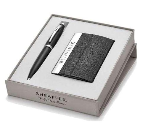 Sheaffer Business Card Holder With Pen