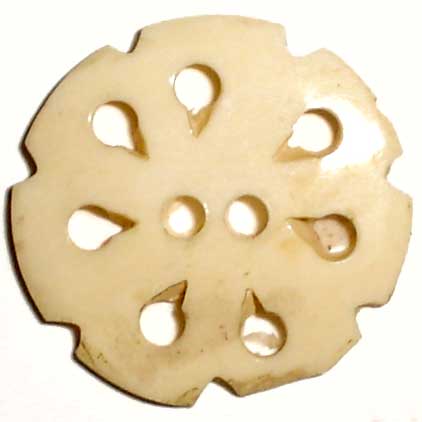 Carved Bone Button - 04