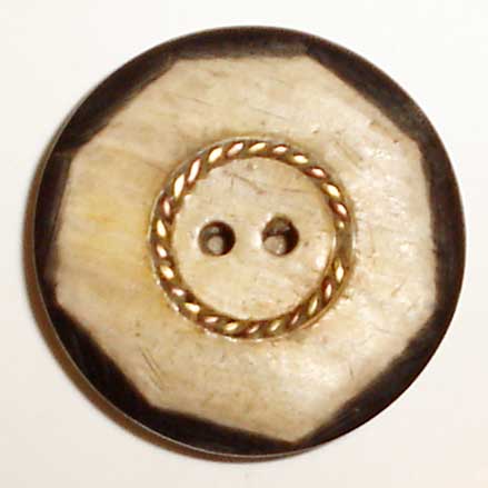 Carved Horn Button - 06