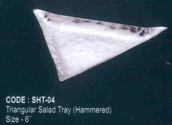Stainless Steel Triangular Salad Tray