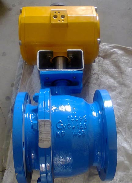 Actuated Flanged Ball Valve