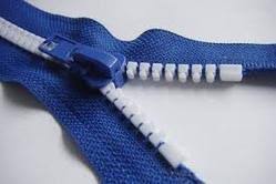plastic molded zippers