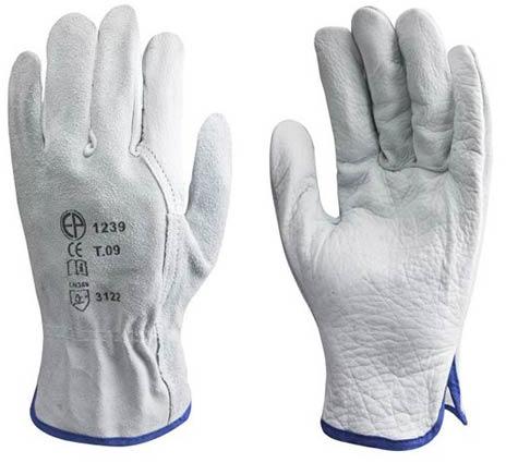 Cow Grain Leather Industrial Gloves