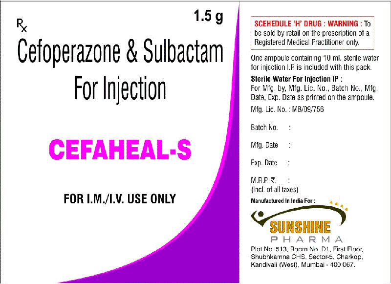 1gm Cefaheal- S Injection