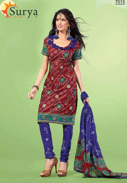 Surya Life Style Cotton Exclusive  Salwar Kameez