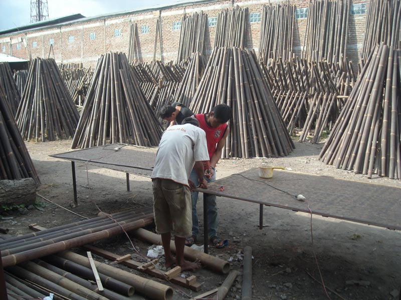 Dried Bamboo Poles