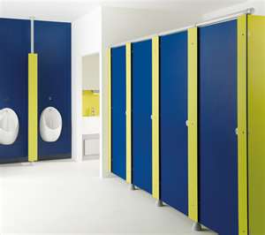Compact Laminated Toilet Cubicles