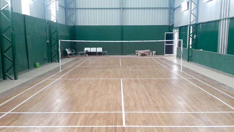 Air Cush Badminton Court Wooden Flooring