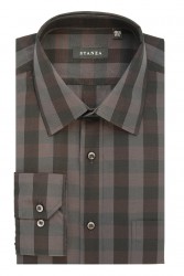 Stanza Evening Shirts, Black Check Shirt