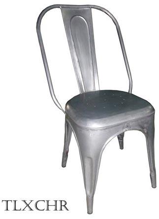Iron Antique Metal Chair, Color : Natural
