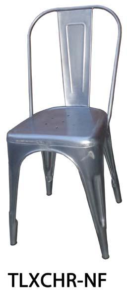 Tolix Replica Chair, Color : Natural Metal Color