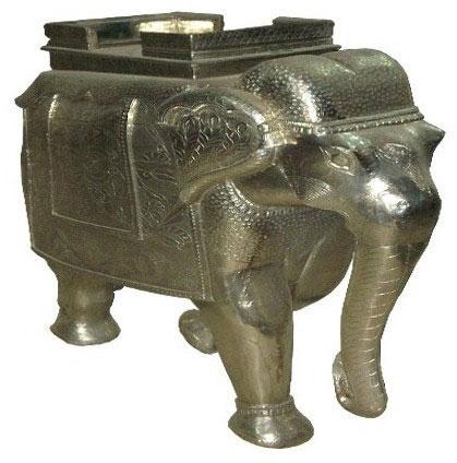 White Metal Fitted Elephant