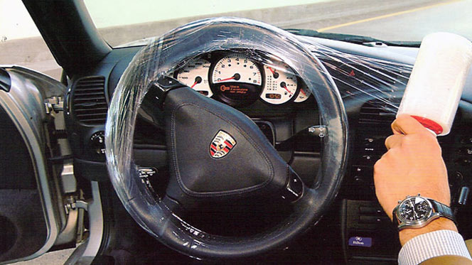 Steering Wheel Cover Stretch Film