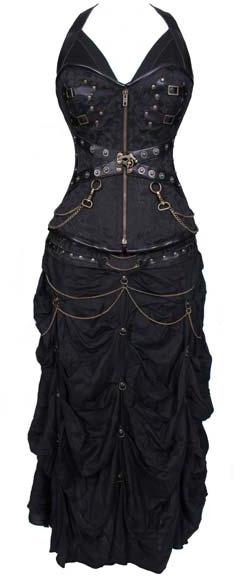 BlackBride Gothic Corset Dress Set