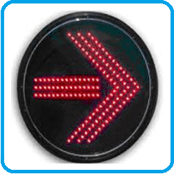 Red Arrow Right Traffic Signals