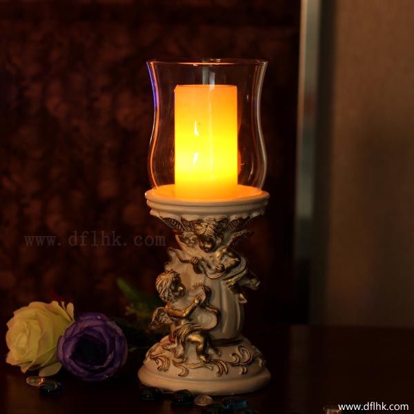 Polyresin Classic Angel Candle Holder