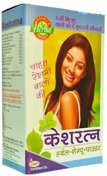 Keshratna Herbal Shampoo Powder, Packaging Type : Plastic Bottle