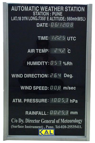 Electromegnatic Weather Display Unit.