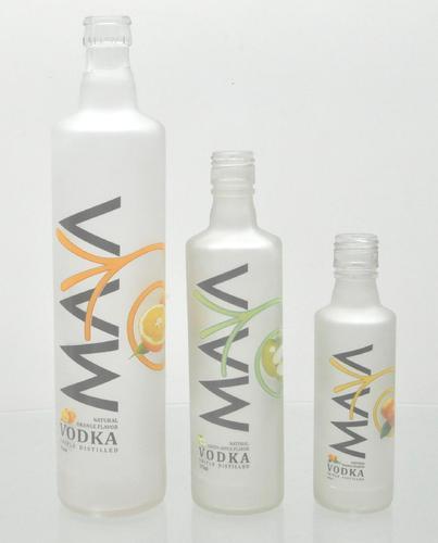 Round Vodka Glass Bottles, Color : Transparent