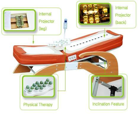 Rolling Massage Bed JADE STONE FULL BODY ACCUPRESSUER BED