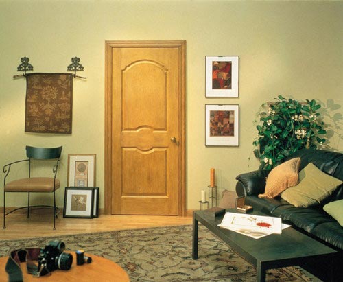 Two Panel Horizon Textured Masonite Door