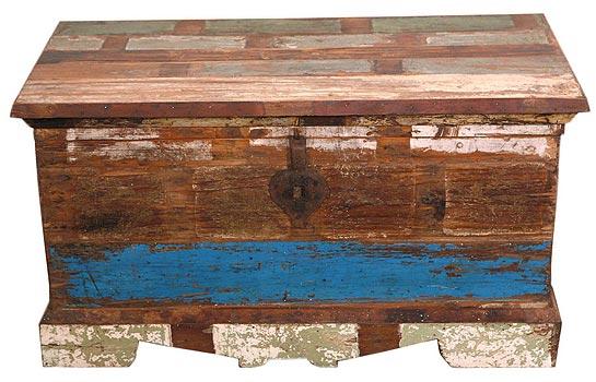 Recycled Wood Storage Trunk