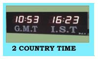 2 Country Time Digital Clock